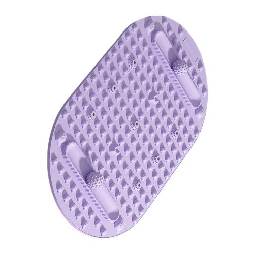 Alfombra de masaje para pies con textura, alfombra grande para pisar descalzo con surcos para bolas rodantes y nodos elevados, alfombra de goma para relajación post-entrenamiento, yoga en casa y escritorio de pie miniatura 4