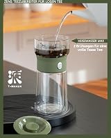 ZENS Klein Teezubereiter für Losen Tee, One-Touch Magic Teapot, Grün – Ansicht 2