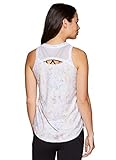 RBX Active Women's Fashion Snakeskin Print Relaxed Fit Keyhole Open Back Ventilated Mesh Workout...