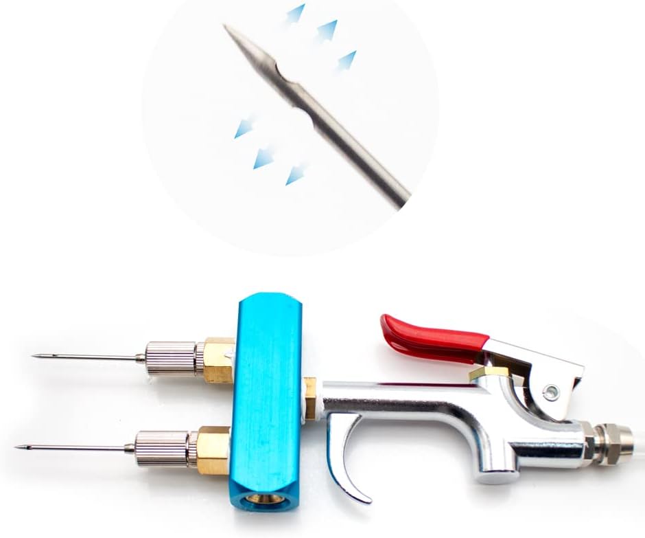 High Pressure Electric Bacon Pump Gun, Meat Saline Syringe Pump Food Grade Electric Injector Meat Processor 60W with 10Pcs Needle (Three Needle)