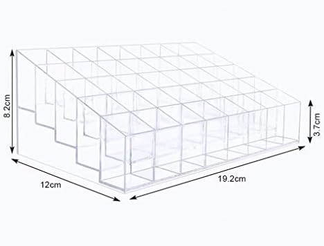 Gospire 40 Stand Lipstick Holder, Clear Acrylic Lip Gloss Lipstick Holder Case Display Rack Holder & 40 slots (in a 8 x 5 arrangement) Makeup Organizer