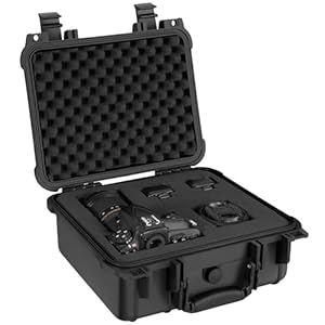 TecTake® Caja organizadora plastico, Insertos de gomaespuma, Impermeable, Resistente a la corrosión, maletin Organizador con válvula de presión, Caja estanca Exterior – 35 x 34 x 15,5 cm