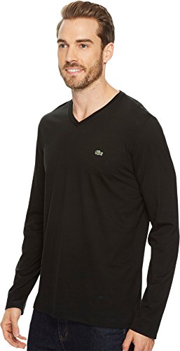 Lacoste-Mens-V-Neck-Lightweight-Pima-Cotton-Jersey-T-Shirt
