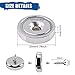 MAGXCENE 20 Pcs Neodymium Magnets, 0.78 inch Round Base Magnets with Screws for Tool Storage and Industrial Wall Mounting