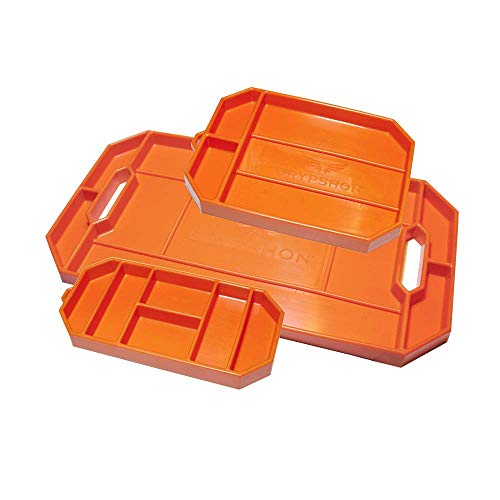 Grypmat | Non-Slip Flexible Orange Tool Tray | Tool Box Organizer | Socket