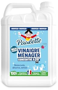 Vinaigre Ménager Ultra Concentré 20° Framboise 5L Paulette