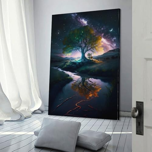 Toile murale The ancient Tree POLIUAWS pour chambre enfant et bain 30x45 cm
