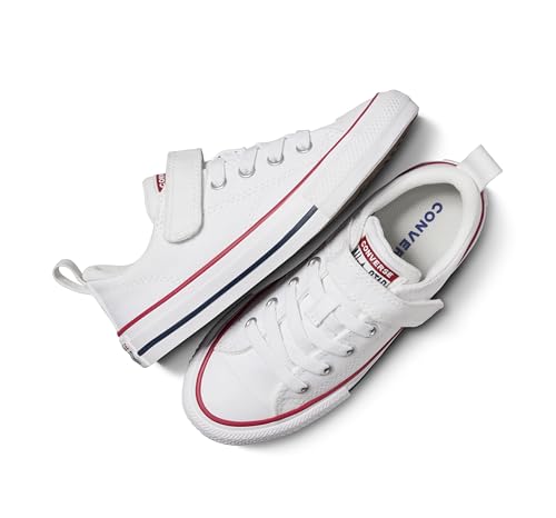 Converse Unisex Chuck Taylor All Star Malden Street Easy On Canvas (Little Kid) White/Garnet/White 13 Little Kid M by Converse - Used condition - Image 4