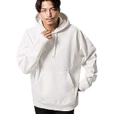 [キャバリア] メンズ ユニセックス プルオーバー パーカー スウェット ビッグシルエット 無地 裏起毛 CAJP19-12 44(M) WHT(ホワイト)