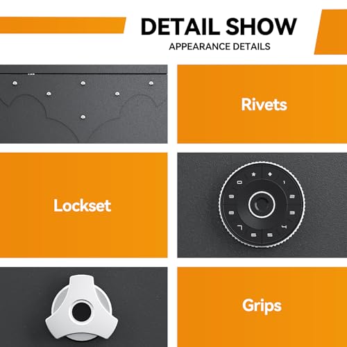 KAER 12-15 Gun Safe, Large Gun Cabinet for Home Rifle and Shotguns, Rifle Safe for Home, Quick Access Gun Safe with Digital Keypad, Rifle Safe, Gun Safes with Adjustable Shelves and Pistol Pockets