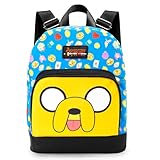 Adventure Time Mini Backpack - 10' Exclusive Woven Small Backpack with Front Pocket | Adjusts to Fit Adults, Teens, Kids