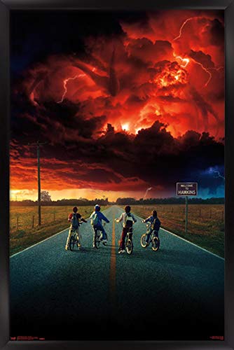 Trends International Netflix Stranger Things: Season 2-Key Art Wall Poster, 22.375 in x 34 in, Black Framed Version