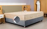 DUJUIKE Narzuta na łóżko z falbanką na łóżko, kręcona aksamitna narzuta na sofę, ochraniacz na fotelik, przekształca podstawę łóżka (King Bed Width: 200-210 cm, szary)