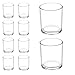 Produktbild Dokeno 10 Stück Glas Teelichtgläser Votivkerzenhalter, 95ml Teelichtgläser Klarglas, Teelichtgläser Glas Transparent, Teelichter Deko für Hochzeit, Urlaub, Party, Heimdekoration