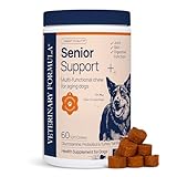 Veterinary Formula Smart Vitality Senior Support Dog Supplements 60ct – Senior Dog Vitamins to Help Promote Mobility, Hip & Joint, Immune Health – Dog Multivitamin with Glucosamine and Chondroitin