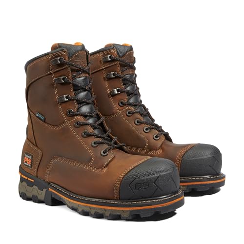 Image of Timberland PRO Men's Boondock 8 Inch Composite Safety Toe Waterproof Work Boots