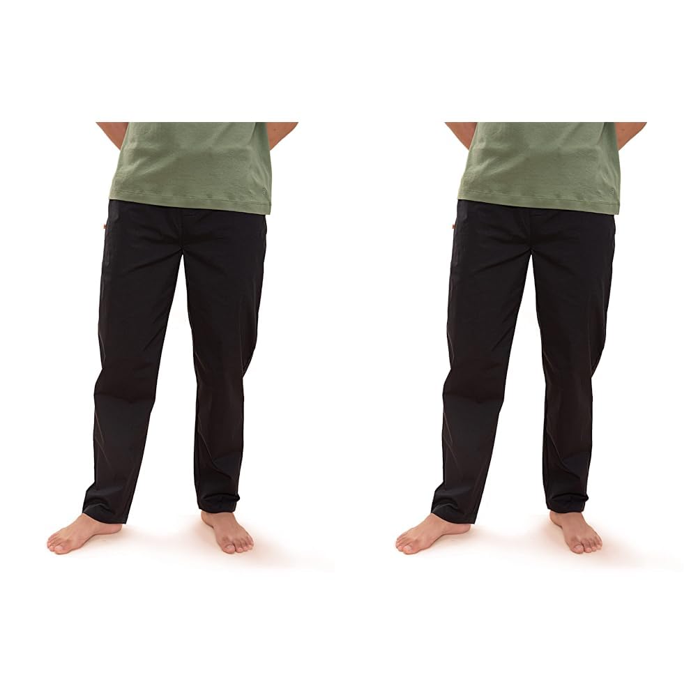 damensch The Stretch Men's Woven Cotton Tapered Fit Casual Style Pyjama Pants Pack Of 2-picture-24