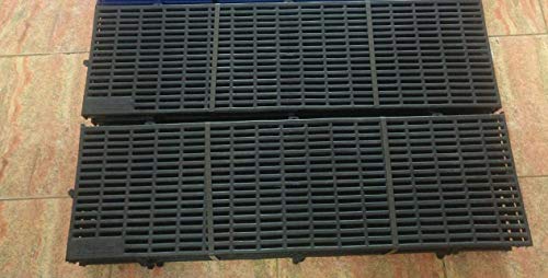 Image of PSK PET MART Flooring Plastic Matt for Goat, Dog, Rabbit, Guinea Pigs (Black, 1X3 Feet) (Set of 1)