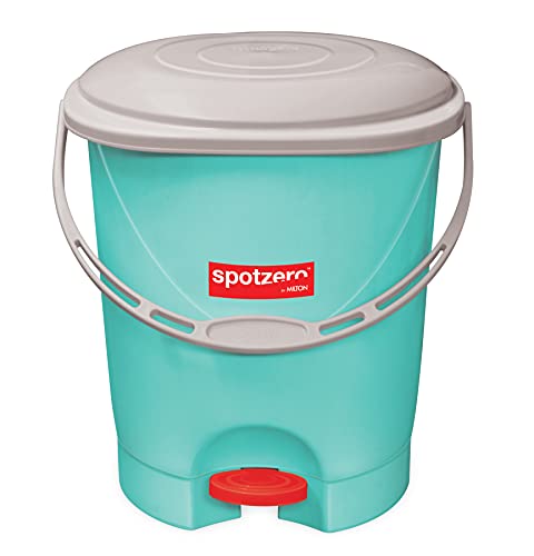 Spotzero By Milton SZ Clean Up Pedal Bin, 12 Litres, Aqua Green