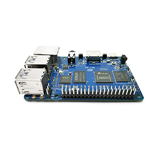 Image of youyeetoo Banana Pi BPI-M5 Amlogic S905X3 Single Board Computer with 4GB RAM and 16G eMMC for AIOT Support Android Debian Raspberry Pi Replacement (with Power,case,Fan)