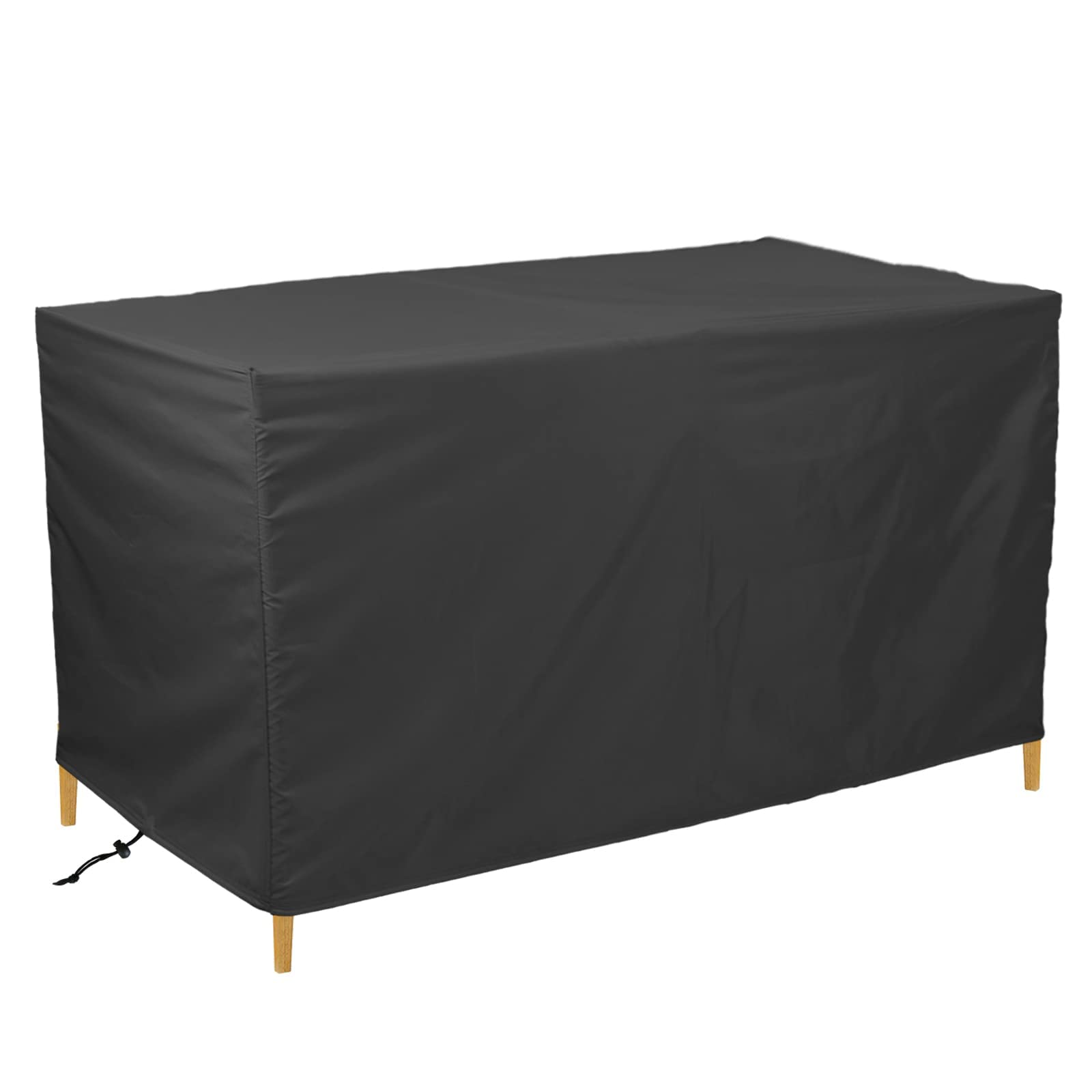 Gartenmöbel-Abdeckplane 160x160x160 Cm – Aus 420D Oxford, Wasser- & UV-beständig, Schwarz, Mit Aufbewahrungstasche