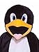 Forum Novelties Adult Deluxe Plush Penguin Mascot Costume, Black/White, Standard