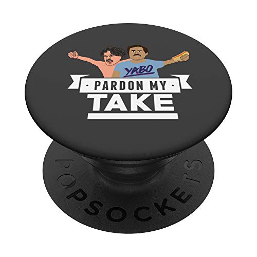 Pardon My Take Logo PopSockets PopGrip: Swappable Grip for Phones & Tablets
