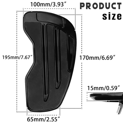 Pédale d'autoroute moto Softail pour soulager les jambes sur longues distances - 3