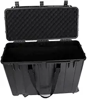Tsunami Cases Maleta Rígida Multiuso, 75,6 x 36 x 58 cm, Proteção para Equipamentos Táticos, Resistente à Água, com Rodas, Preta