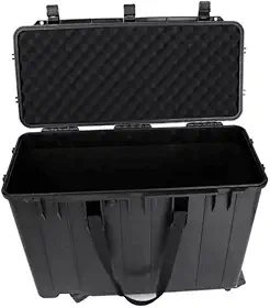 Tsunami Cases Maleta Rígida Multiuso, 75,6 x 36 x 58 cm, Proteção para Equipamentos Táticos, Resistente à Água, com Rodas, Preta