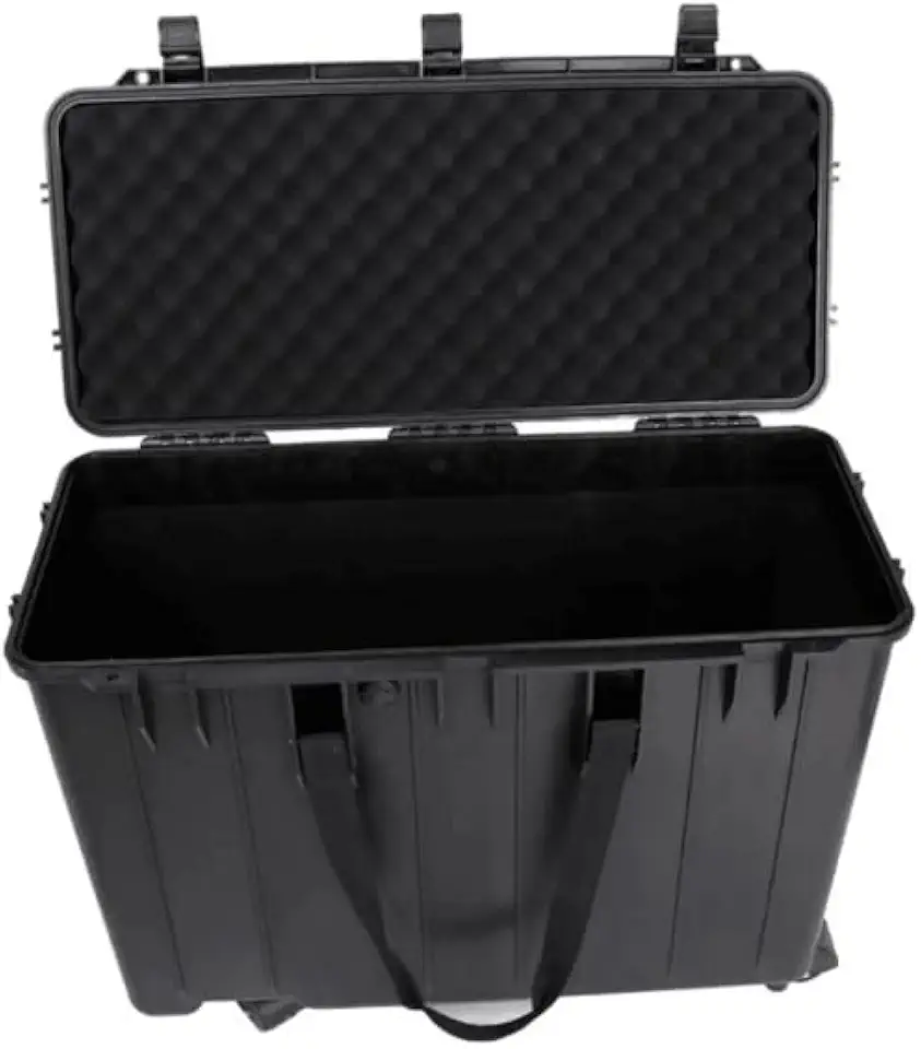 Tsunami Cases Maleta Rígida Multiuso, 75,6 x 36 x 58 cm, Proteção para Equipamentos Táticos, Resistente à Água, com Rodas, Preta