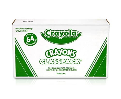 Crayola Crayon Classpack, Bulk School Supplies, 64 Colors, Pack Of 832 Crayons, Gifts For Teachers #TOP1