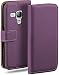 Produktbild moex Klapphülle für Samsung Galaxy S3 Mini Hülle klappbar, Handyhülle mit Kartenfach, 360 Grad Schutzhülle zum klappen, Flip Case Book Cover, Vegan Leder Handytasche, Lila
