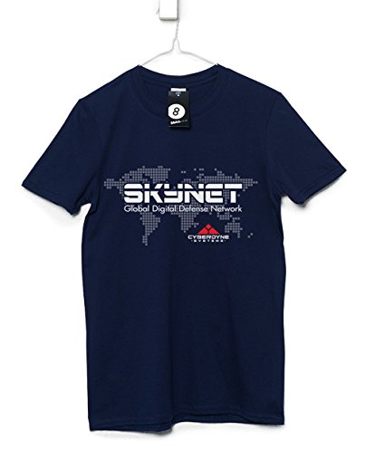 Hombre Inspired By Terminator - Skynet Camiseta - Navy - Small
