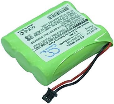 Angled view of the XLAQ CS-ADL930CL battery, highlighting the label and connector.