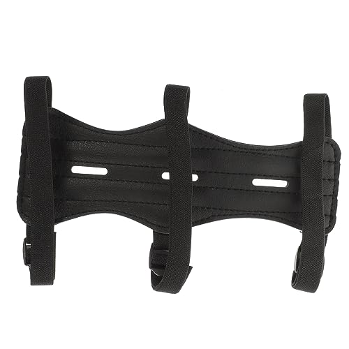 BRIGHTFUFU Leather Archery Arm Guard Bow Arm Protector Men's Archery Glove Portable Archery Gear Professional Guard