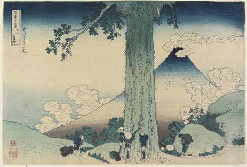 Tableaux peinture sur toile Col de Mishima de Hokusai 60x90cm