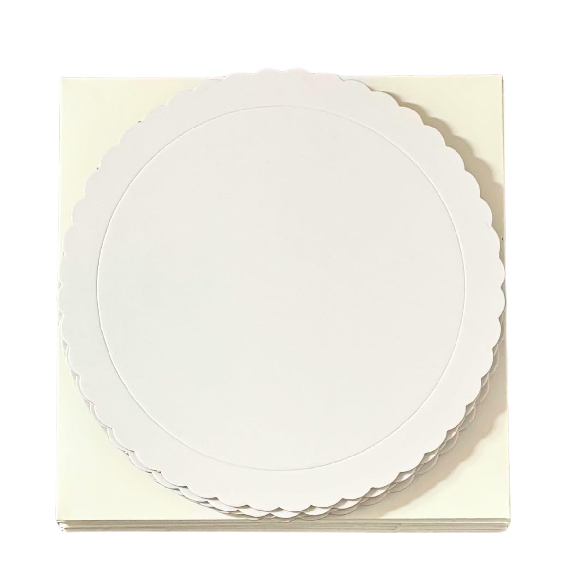 Decoracion Dulce - PK 10 taartdozen witte taart hoogte verstelbaar 30 x 30 x 20 A 30 cm. Hoogte