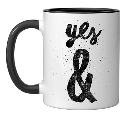 Taza de cerámica 11 onzas diseño improvisación