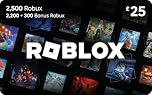 Roblox Digital Gift Card - 2,500 Robux [Includes Exclusive Virtual Item] [Online Game Code]