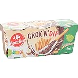 CARREFOUR SENSATION – Trio Gourmand de Biscuits Noisettes et Gressins Croquants (3x55g) - Le Lot De 4