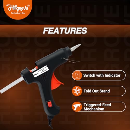 Image of Hillgrove HGCM103M2 Electric 5in1 Mobile Soldering Equipment Tool Machine Glue Gun Combo Kit Set with Digital Multimeter 25 W Simple (Flat Tip)
