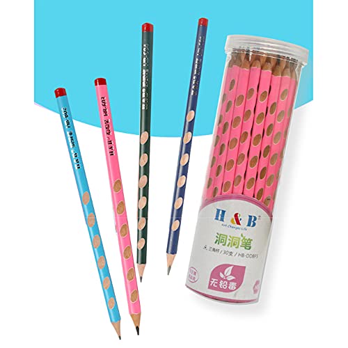 Kiboule 30 pçs/conjunto de lápis de madeira caneta lápis de escrita correção de postura caneta lápis