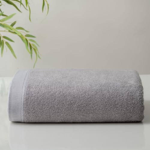 Image of Spread Spain Bamboo Hand Towel, Ultra Soft, Absorbent & Quick Dry, 360 GSM, Towel for Daily use, Gym, Pool, Travel, Sports and Yoga, 40cms x 60cms, Pack of 1 (Ash)
