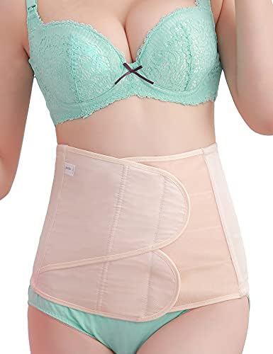picotee C Section Postpartum Belly Band Wrap Abdominal Binder Fajas Postparto Cesarea Post Partum Waste Shrinker Small - Beige Postpartum Belly Wrap