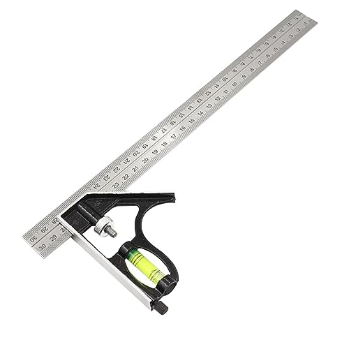 Juego de Medidores de Ángulo en Acero Inoxidable 30cm miniatura 1