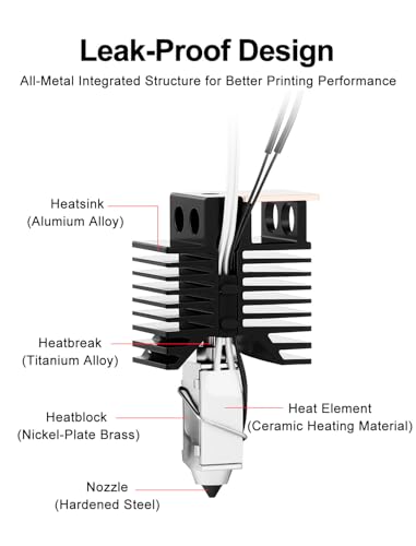 Hotend U1 0,4 mm pour Snapmaker bloc céramique 24V - 3