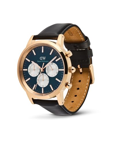 Image of Daniel Wellington Blue Round Dial Analogue Men's Watch - DW00100877K