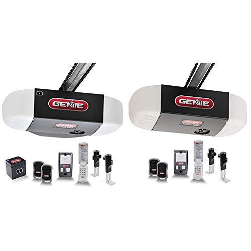 Genie Chain Drive 750 3/4 HPc Garage Door Opener w/Battery Backup - Heavy Duty Chain Drive & ChainDrive 550 Garage Door Opener - Heavy-Duty Chain Drive System - Includes 2, 3-Button Remotes