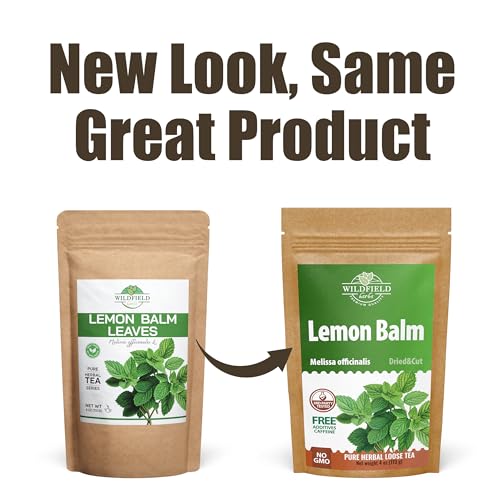 Image of 4 oz. Dried Lemon Balm Herb Frontier Loose Lemon Balm Tea Bags (Melissa Officinalis Tea) - 113g Melissa Herb Te De Toronjil